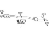 Toba esapament finala MERCEDES-BENZ C-CLASS T-Model S203 MTS 1.60271