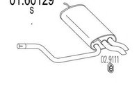 Toba esapament finala MERCEDES-BENZ E-CLASS combi S210 MTS 1.60129