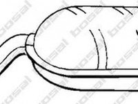 Toba esapament finala MERCEDES-BENZ limuzina W124 BOSAL 175-339