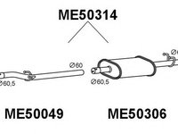 Toba esapament finala MERCEDES-BENZ SPRINTER 3-t platou sasiu 903 VENEPORTE ME50314