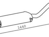 Toba esapament finala MERCEDES-BENZ VIANO W639 DINEX 56335