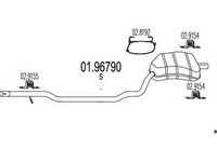 Toba esapament finala MINI MINI Cabriolet R52 MTS 1.9679