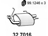 Toba esapament finala NISSAN PRIMERA Hatchback P11 ASSO 327016