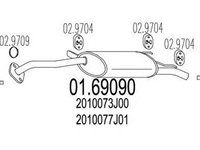 Toba esapament finala NISSAN PRIMERA P10 MTS 1.6909