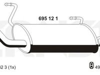 Toba esapament finala NISSAN PRIMERA P11 ERNST 695121