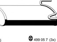 Toba esapament finala OPEL ASTRA F combi 51 52 ERNST 052047