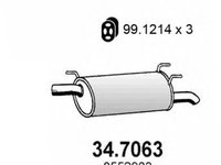 Toba esapament finala OPEL ASTRA F Combi (51, 52) (1991 - 1998) ASSO 34.7063 piesa NOUA