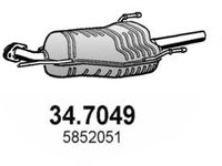 Toba esapament finala OPEL ASTRA G Combi (F35) (1998 - 2009) ASSO 34.7049 piesa NOUA