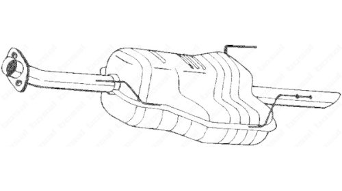 Toba esapament finala Opel Astra G Combi (F35