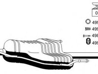 Toba esapament finala OPEL ASTRA G limuzina F69 ERNST 052184