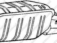 Toba esapament finala OPEL CALIBRA A 85 BOSAL 185-229