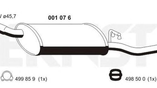 Toba esapament finala OPEL CORSA A hatchback 