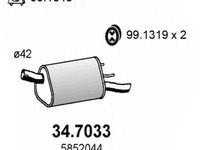 Toba esapament finala OPEL CORSA B 73 78 79 ASSO 347033