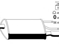 Toba esapament finala OPEL CORSA B 73 78 79 ERNST 011105