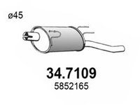 Toba esapament finala OPEL CORSA C caroserie F08 W5L ASSO 347109