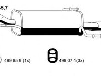 Toba esapament finala OPEL CORSA C F08 F68 ERNST 011235