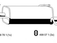 Toba esapament finala OPEL CORSA C F08 F68 ERNST 011143