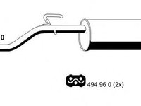 Toba esapament finala OPEL CORSA D Van ERNST 012157