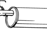 TOBA ESAPAMENT FINALA OPEL CORSA E Hatchback Van (X15) 1.2 (08) 69cp BOSAL BOS185-313 2015