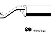 Toba esapament finala OPEL CORSA E Van ERNST 013109