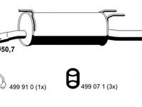 Toba esapament finala OPEL OMEGA B 25 26 27 ERNST 024280