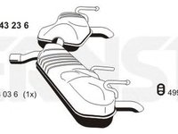 Toba esapament finala OPEL SIGNUM ERNST 043236