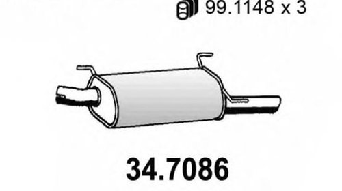 Toba esapament finala OPEL VECTRA B combi 31 