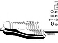 Toba esapament finala OPEL ZAFIRA A F75 ERNST 042116