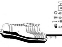 Toba esapament finala OPEL ZAFIRA A F75 ERNST 042147