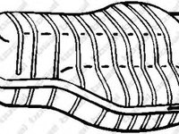 Toba esapament finala OPEL ZAFIRA B (A05) (2005 - 2016) BOSAL 185-647