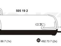 Toba esapament finala PEUGEOT 206 CC 2D ERNST 505192