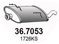 Toba esapament finala PEUGEOT 206 Hatchback (2A/C) (1998 - 2016) ASSO 36.7053 piesa NOUA