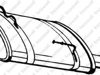 Toba esapament finala PEUGEOT 206 hatchback (2A/C) (1998 - 2016) BOSAL 190-873