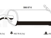 Toba esapament finala PEUGEOT 207 WA WC ERNST 506076