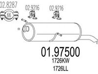 Toba esapament finala PEUGEOT 307 Break 3E MTS 1.975