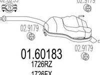 Toba esapament finala PEUGEOT 607 9D 9U MTS 1.60183