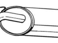 Toba esapament finala RENAULT MEGANE I Break (KA0/1) (1999 - 2003) ASSO 40.7089 piesa NOUA