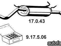Toba esapament finala RENAULT MEGANE Scenic (JA0/1_) EBERSPÄCHER 17.0.43