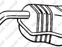 Toba esapament finala RENAULT MODUS / GRAND MODUS (F/JP0) (2004 - 2016) BOSAL 200-515 piesa NOUA