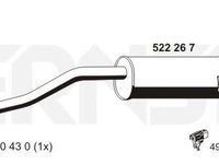 Toba esapament finala RENAULT MODUS / GRAND MODUS (F/JP0_) (2004 - 2016) ERNST 522267