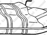 Toba esapament finala SAAB 9-3 Cabriolet YS3D BOSAL 215-829