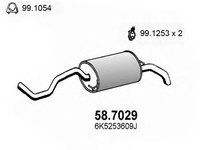 Toba esapament finala SEAT CORDOBA (6K2) (1999 - 2002) ASSO 58.7029 piesa NOUA