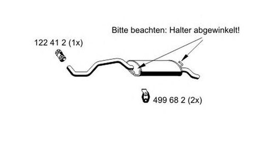 Toba esapament finala SEAT IBIZA II 6K1 ERNST