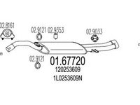 Toba esapament finala SEAT TOLEDO I 1L MTS 1.6772