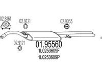 Toba esapament finala SEAT TOLEDO I 1L MTS 1.9556