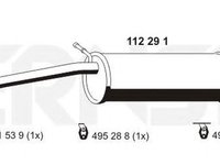 Toba esapament finala SKODA FABIA 6Y2 ERNST 112291