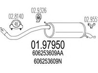 Toba esapament finala SKODA FABIA 6Y2 MTS 1.9795