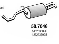 Toba esapament finala SKODA OCTAVIA 1 (1U2) (1996 - 2010) ASSO 58.7046