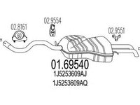 Toba esapament finala SKODA OCTAVIA 1U2 MTS 1.6954