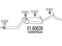 Toba esapament finala SUZUKI ALTO HA24 MTS 1.60639